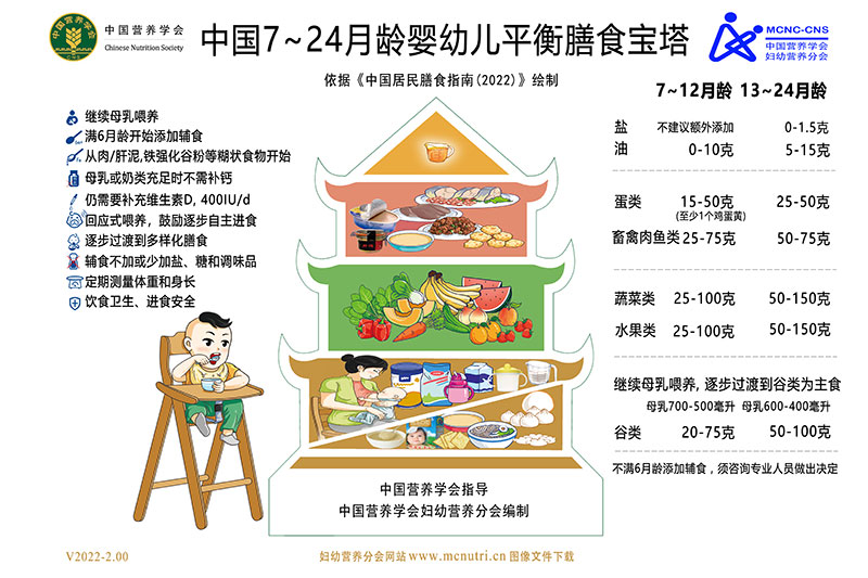 中国儿童平衡膳食宝塔更新，快收藏！@爱恩贝幼教集团